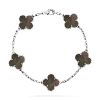 [Rani Jewelry] CLOVER 5 MOTIF GRAY MOP BRACELET COLLECTION