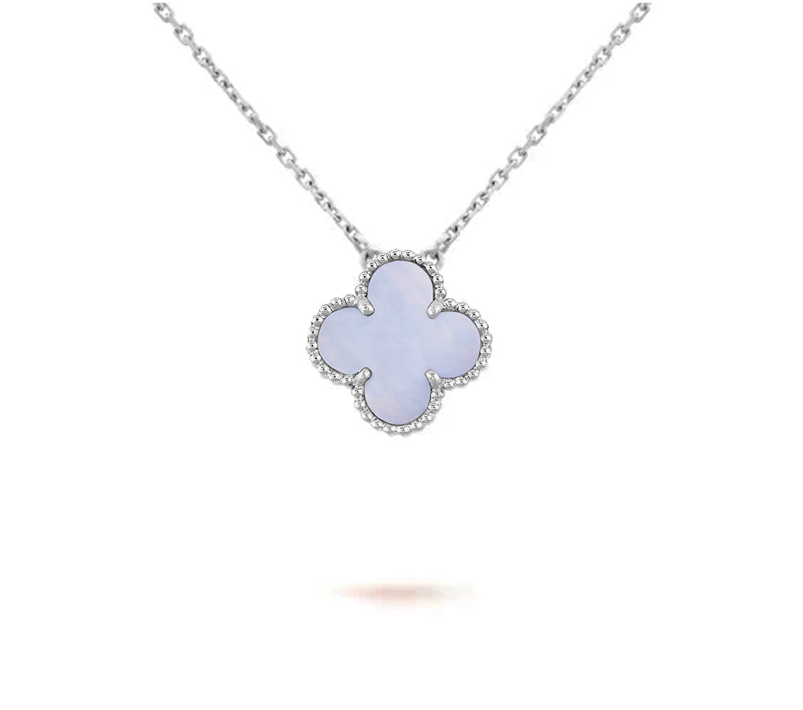 [Rani Jewelry]CLOVER 15MM NECKLACE SILVER COLLECTION