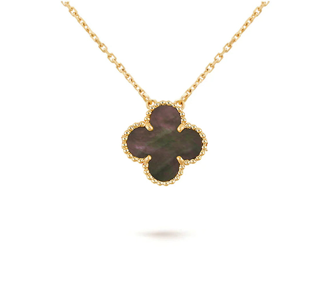 [Rani Jewelry]CLOVER 15MM SINGLE FLOWER NECKLACE COLLECTION