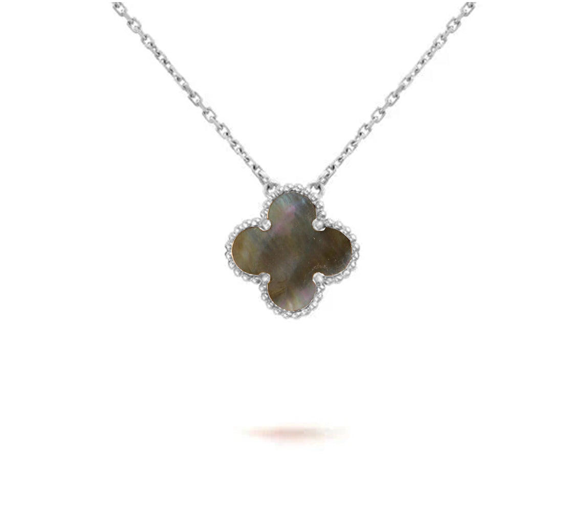 [Rani Jewelry]CLOVER 15MM NECKLACE SILVER COLLECTION