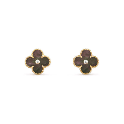 [Rani Jewelry]CLOVER  15MM DIAMOND EARRINGS COLLECTION