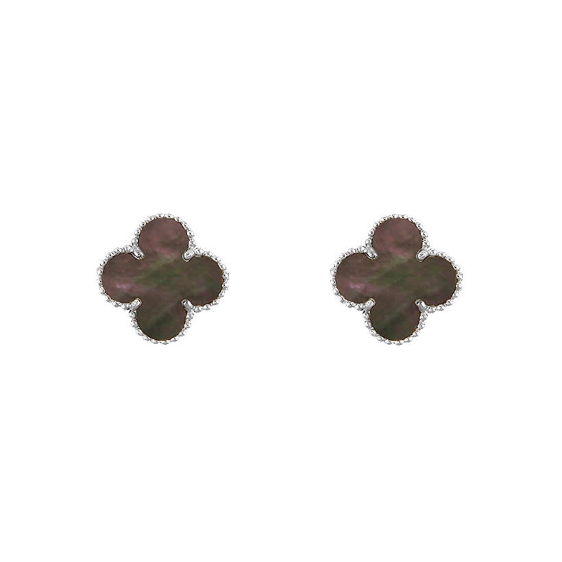 [Rani Jewelry]CLOVER SILVER 15MM EARRINGS COLLECTION