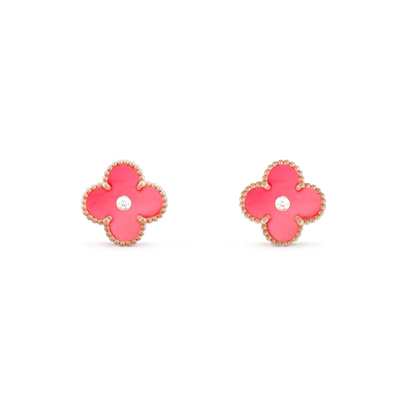 [Rani Jewelry]CLOVER  15MM DIAMOND EARRINGS COLLECTION