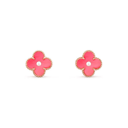 [Rani Jewelry]CLOVER  15MM DIAMOND EARRINGS COLLECTION