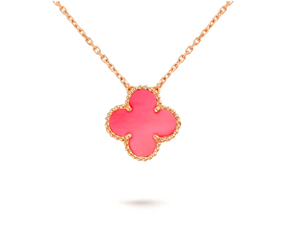 [Rani Jewelry]CLOVER 15MM SINGLE FLOWER NECKLACE COLLECTION