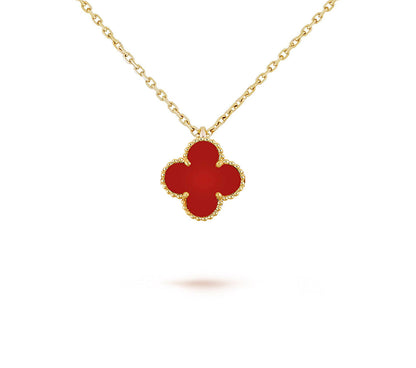 [Rani Jewelry]CLOVER MINI 9.5MM CARNELIANS NECKLACE COLLECTION