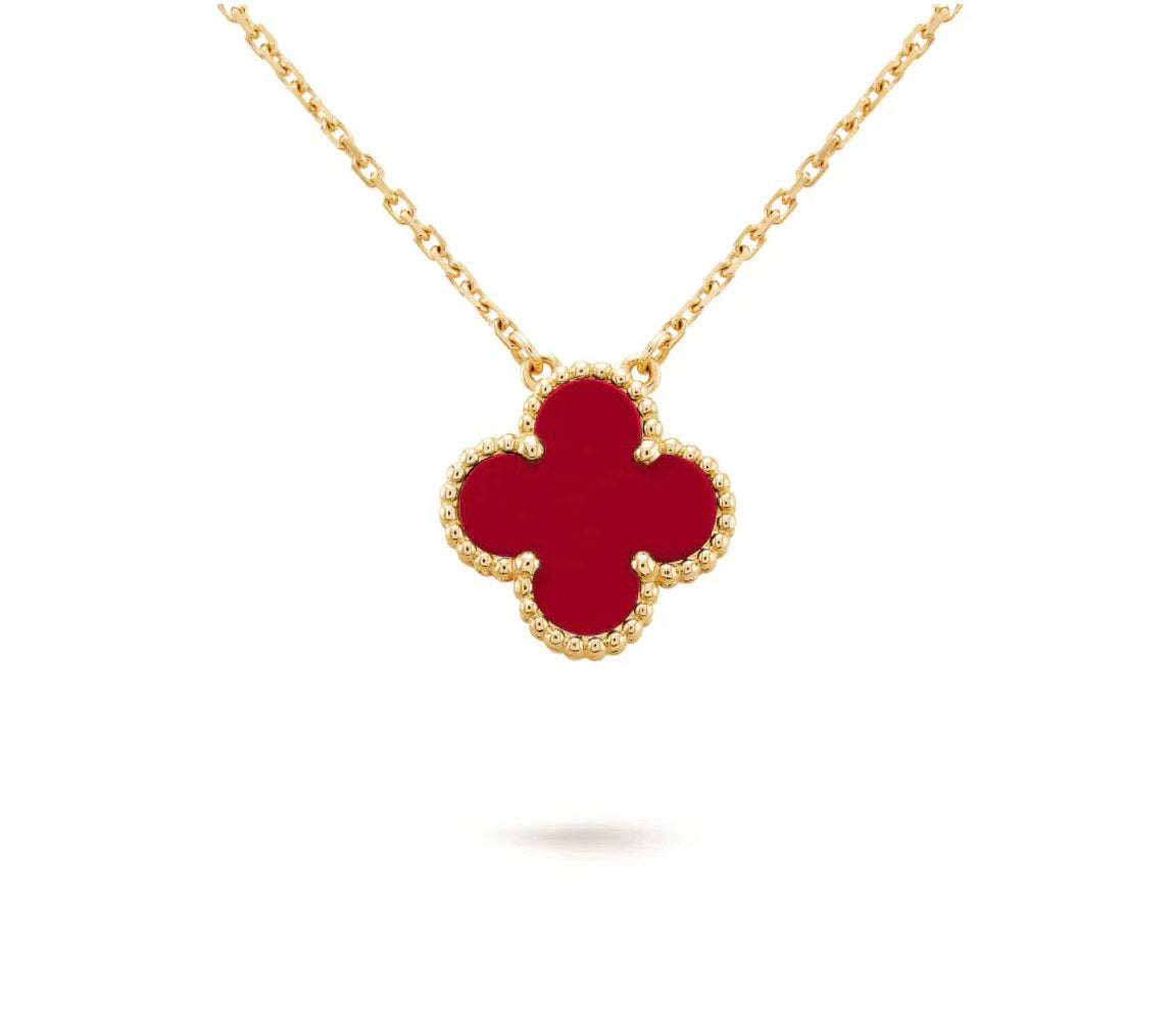 [Rani Jewelry]CLOVER 15MM SINGLE FLOWER NECKLACE COLLECTION