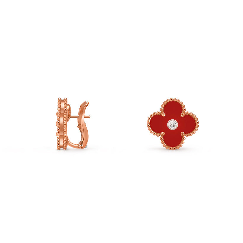 [Rani Jewelry]CLOVER 15MM MOP DIAMOND EARRINGS COLLECTION