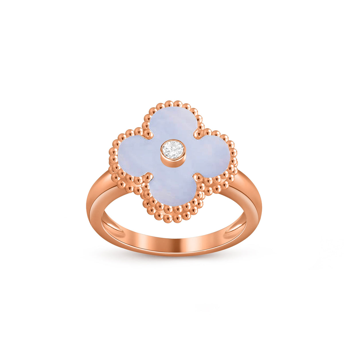 [Rani Jewelry]CLOVER DIAMOND RING ROSE GOLD COLLECTION