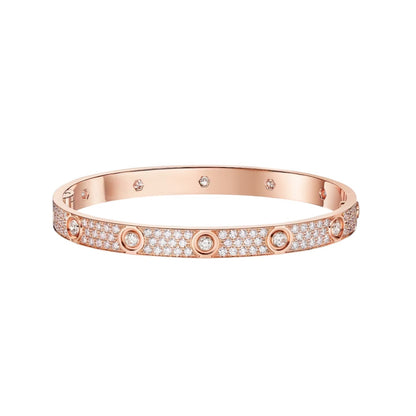 [Rani Jewelry] LOVE BRACELET 6.1MM DIAMOND-PAVED 10 BIG DIAMONDS