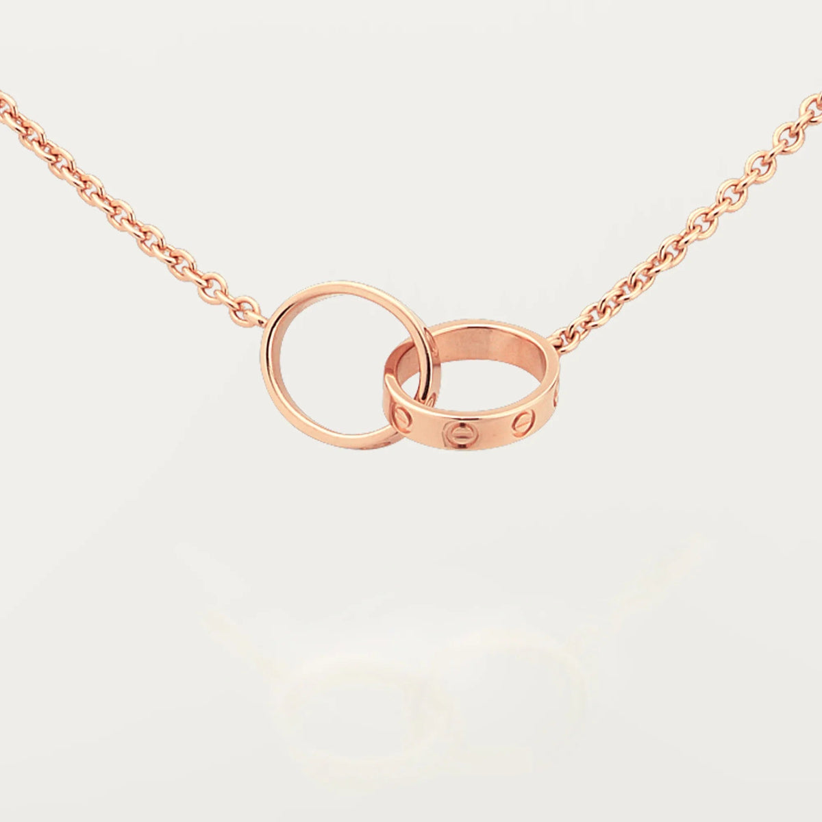 [Rani Jewelry] LOVE DOUBLE RING NECKLACE