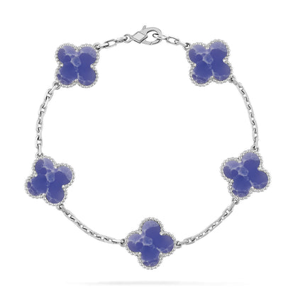 [Rani Jewelry]CLOVER 5 MOTIF BLUE VEINS BRACELET COLLECTION