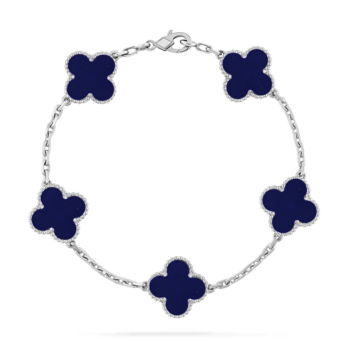 [Rani Jewelry]CLOVER 5 MOTIF LAPIS LAZULI BRACELET COLLECTION