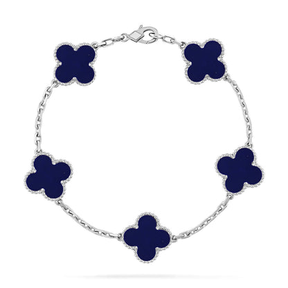 [Rani Jewelry]CLOVER 5 MOTIF LAPIS LAZULI BRACELET COLLECTION