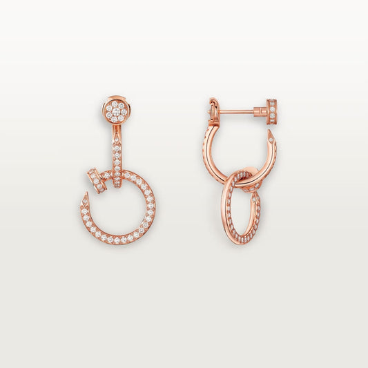 [Rani Jewelry] JUSTE FULL DIAMOND DOUBLE EARRINGS
