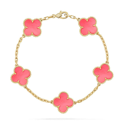 [Rani Jewelry] CLOVER 5 MOTIFS  PINK MOP BRACELET COLLECTION