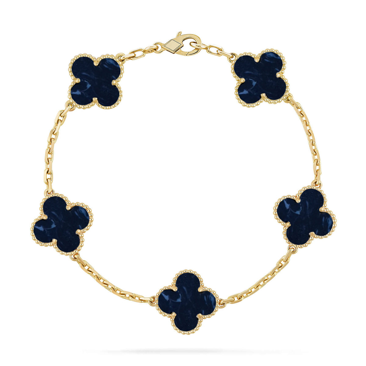 [Rani Jewelry]CLOVER 5 MOTIF PIETERSITE BRACELET COLLECTION