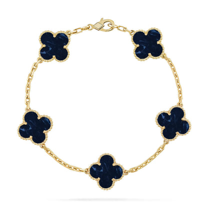 [Rani Jewelry]CLOVER 5 MOTIF PIETERSITE BRACELET COLLECTION