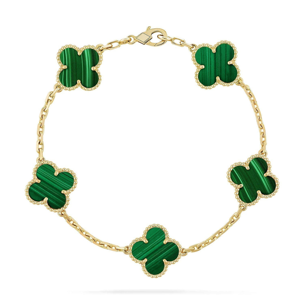 [Rani Jewelry]Clover 5 Motifs  Duo Bracelet Stack Set