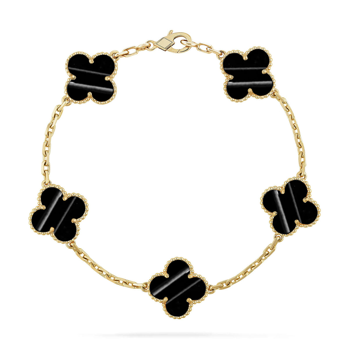 [Rani Jewelry] CLOVER 5 MOTIF PULSAR STONE BRACELET COLLECTION