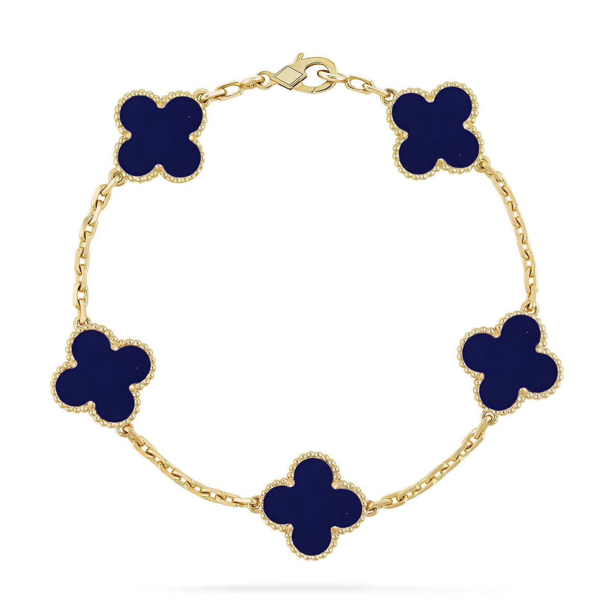 [Rani Jewelry]CLOVER 5 MOTIF LAPIS LAZULI BRACELET COLLECTION