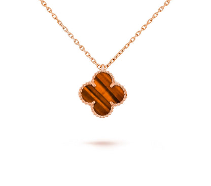[Rani Jewelry]CLOVER MINI 9.5MM CARNELIANS NECKLACE COLLECTION
