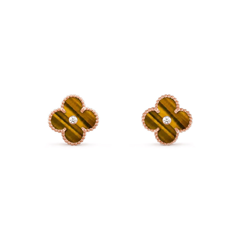 [Rani Jewelry]CLOVER  15MM DIAMOND EARRINGS COLLECTION