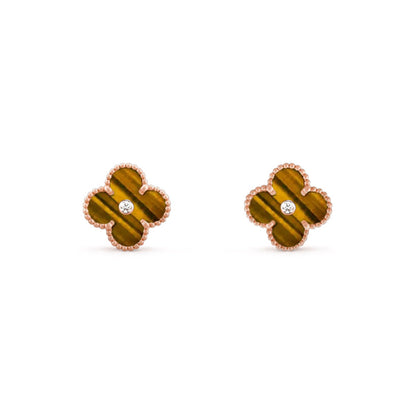 [Rani Jewelry]CLOVER  15MM DIAMOND EARRINGS COLLECTION