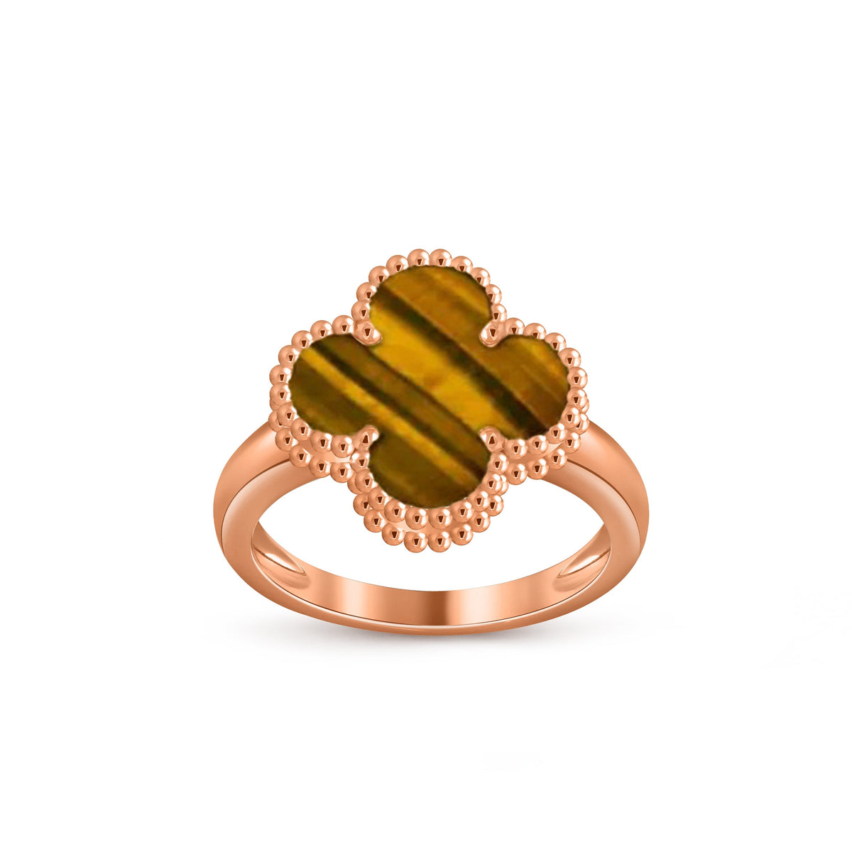 [Rani Jewelry]CLOVER RING ROSE GOLD COLLECTION