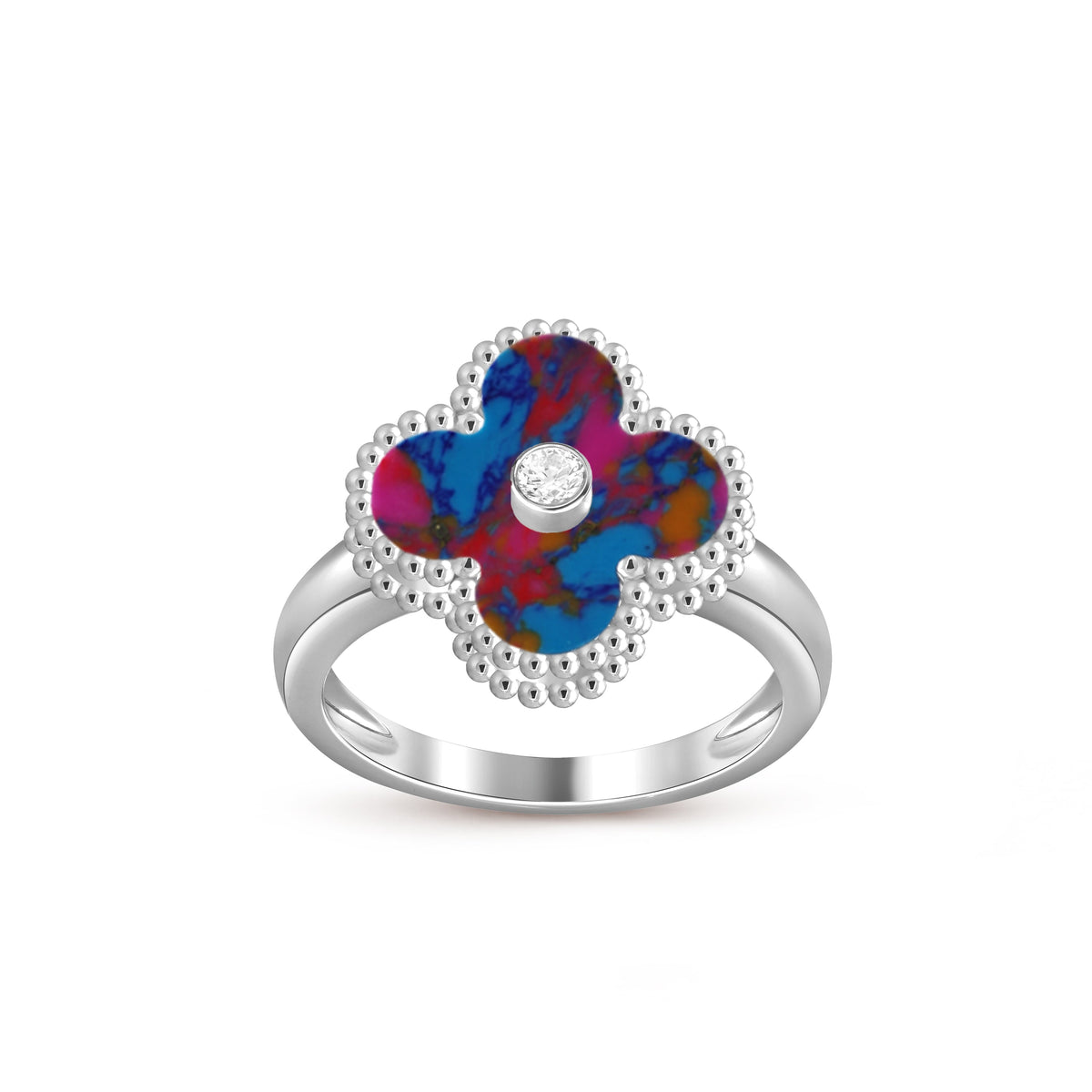 [Rani Jewelry]CLOVER SILVER DIOMND RING COLLECTION
