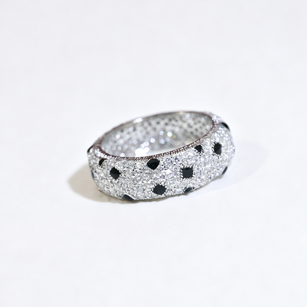 [Rani Jewelry] PANTHERE SPOTTED FULL DIAMOND RING