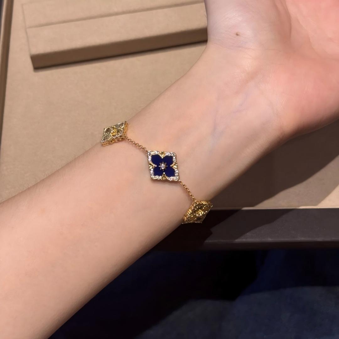 [Rani Jewelry JEWELRY] OPERA 5 MOTIFS TULLE ENAMEL BRACELET