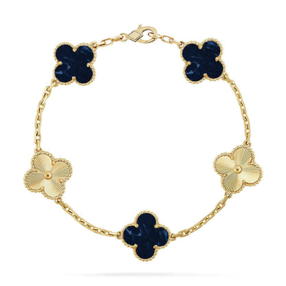 [Rani Jewelry]CLOVER 5 MOTIF PIETERSITE BRACELET COLLECTION