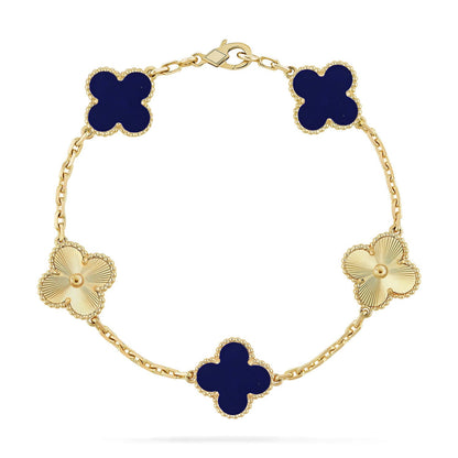 [Rani Jewelry]CLOVER 5 MOTIF LAPIS LAZULI BRACELET COLLECTION