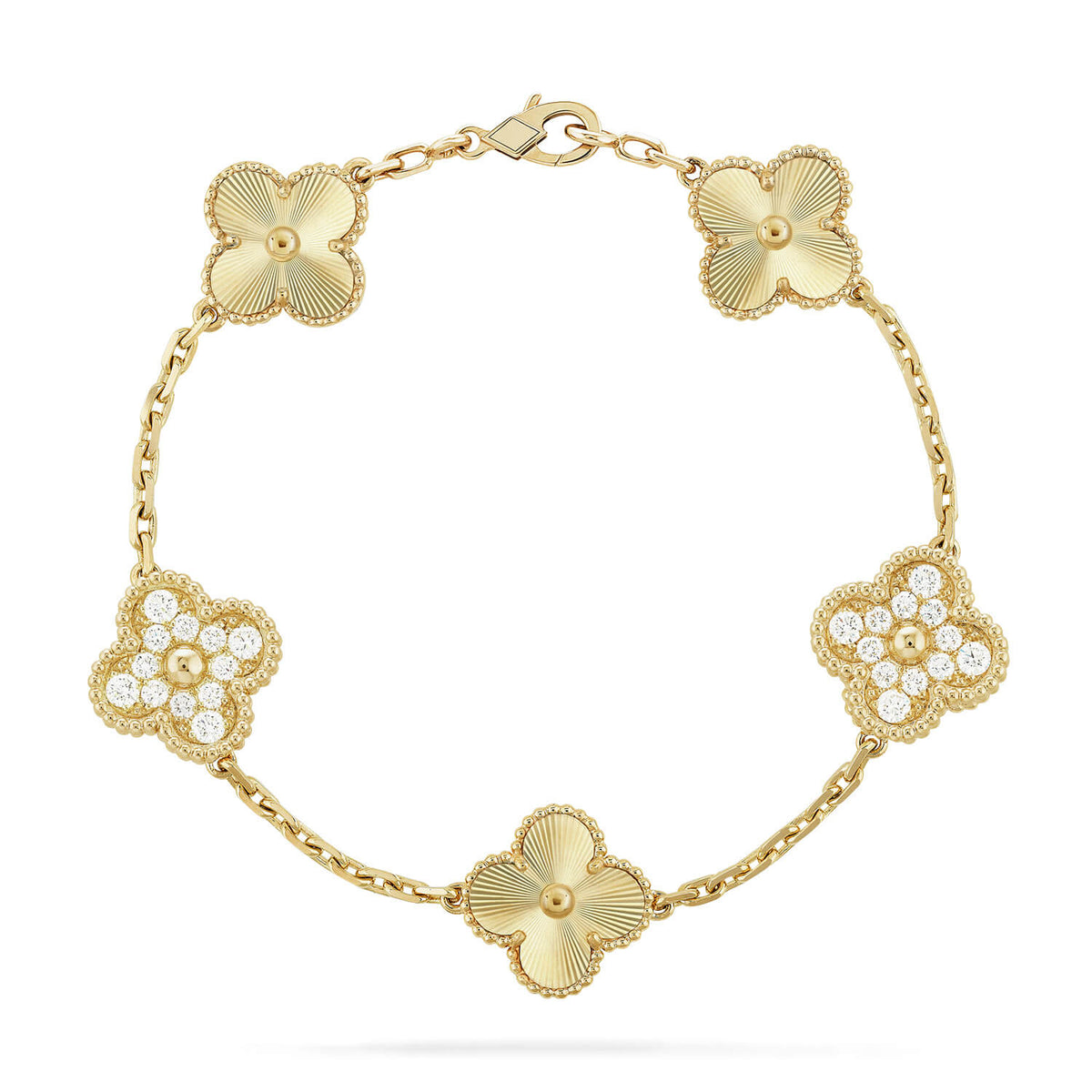[Rani Jewelry] CLOVER 5 MOTIF LASER BRACELET COLLECTION