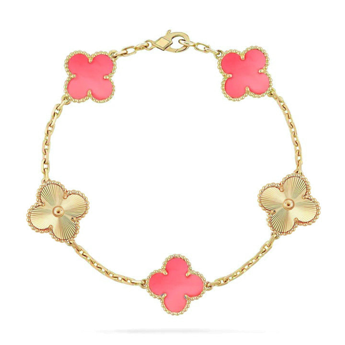 [Rani Jewelry] CLOVER 5 MOTIFS  PINK MOP BRACELET COLLECTION