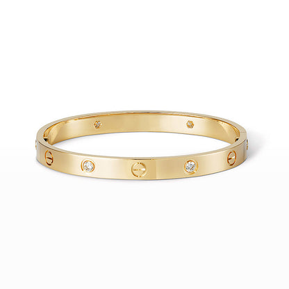 [Rani Jewelry] LOVE BRACELET 6.1MM 4 DIAMONDS