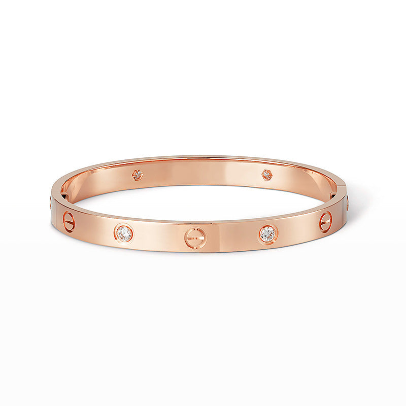 [Rani Jewelry] LOVE BRACELET 6.1MM 4 DIAMONDS