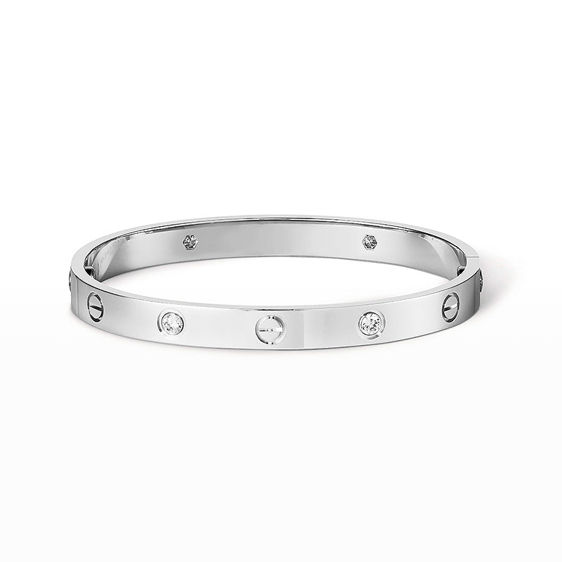 [Rani Jewelry] LOVE BRACELET 6.1MM 4 DIAMONDS