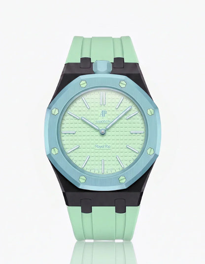 Silicone Strap & Case  Royal Pop  Blaue Acht(Customize  Colors)