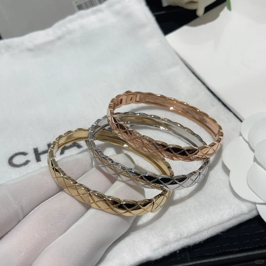 [Rani Jewelry]KOKO CRUSH HALF DIAMONDS GLOD SILVER ROSE GOLD