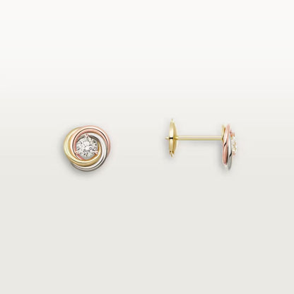 [Rani Jewelry] TRINITY STUD DIAMOND EARRINGS