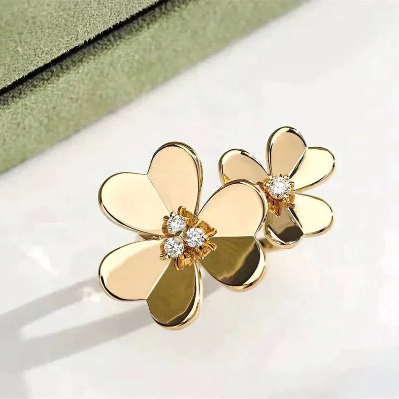 [Rani Jewelry]CLOVER COMOS GOLD DIAMOND RING