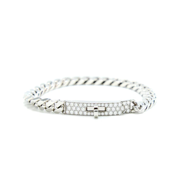 [Rani Jewelry]KELLY CHAIN SILVER DIAMOND BRACELET
