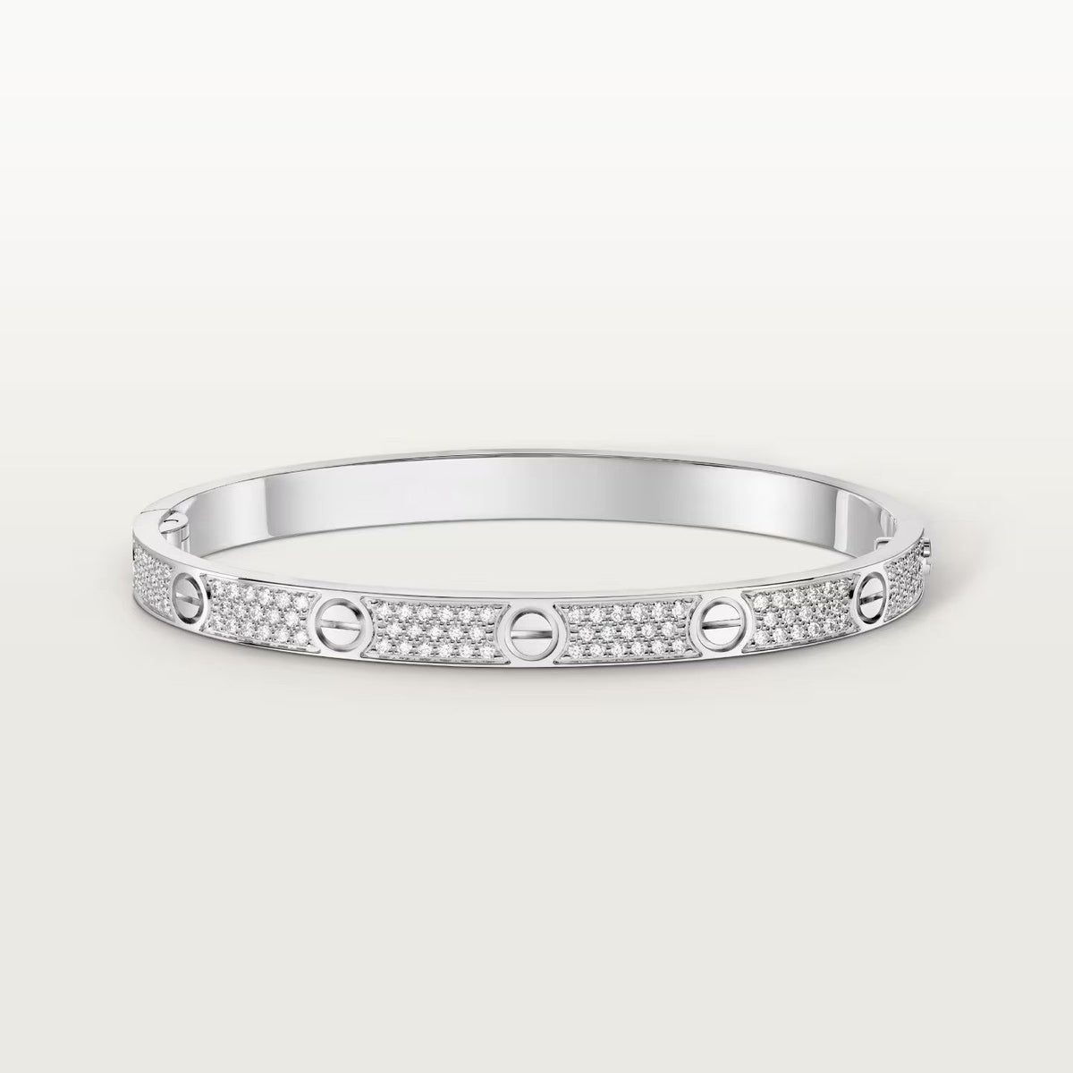 [Rani Jewelry] LOVE BRACELET 4.8MM DIAMOND-PAVED