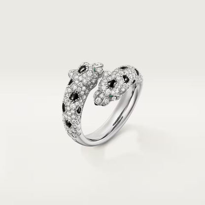 [Rani Jewelry] PANTHERE DOUBLE HEADED FULL DIAMOND  RING