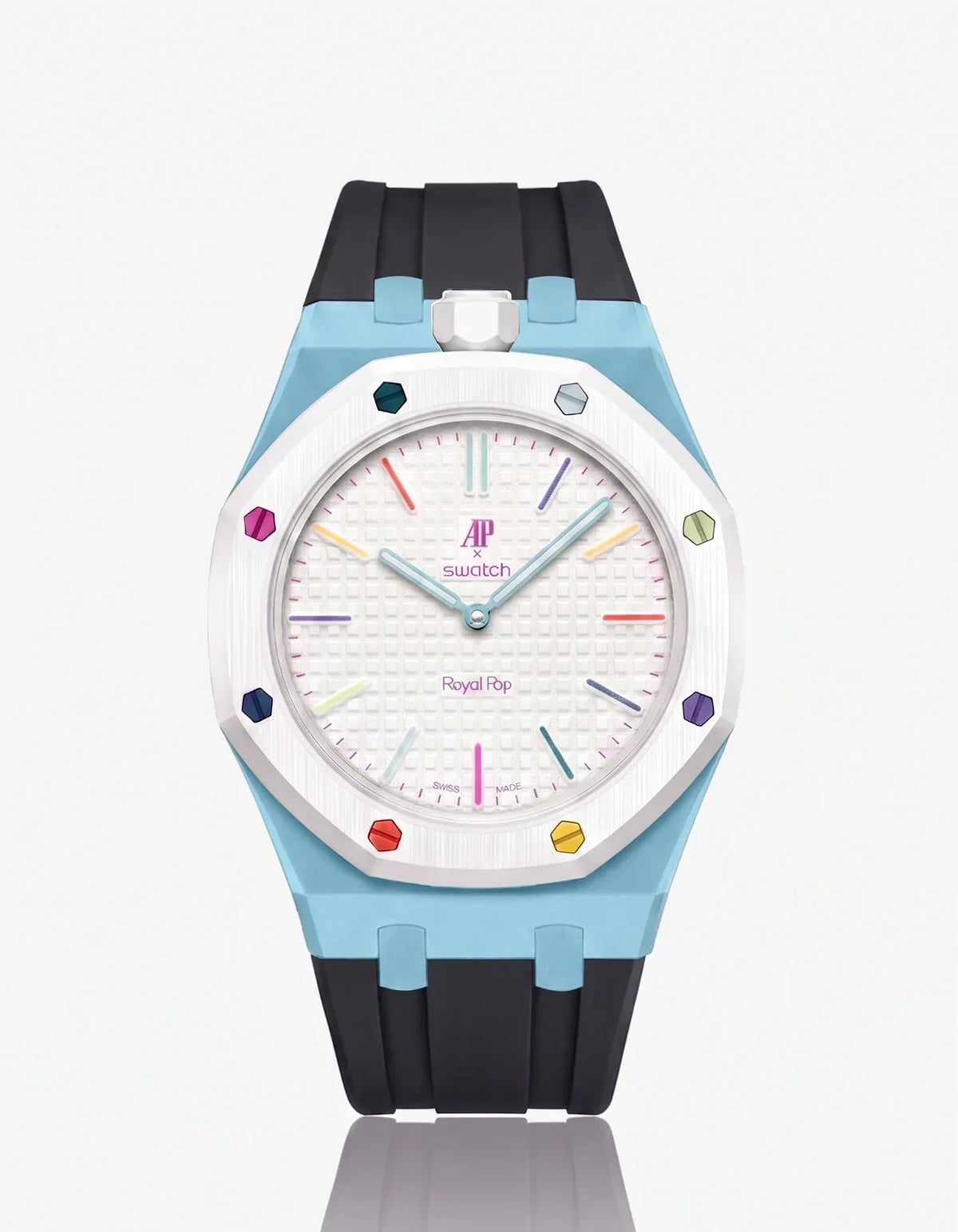 Silicone Strap & Case  Royal Pop Huit Blanc(Customize  Colors)