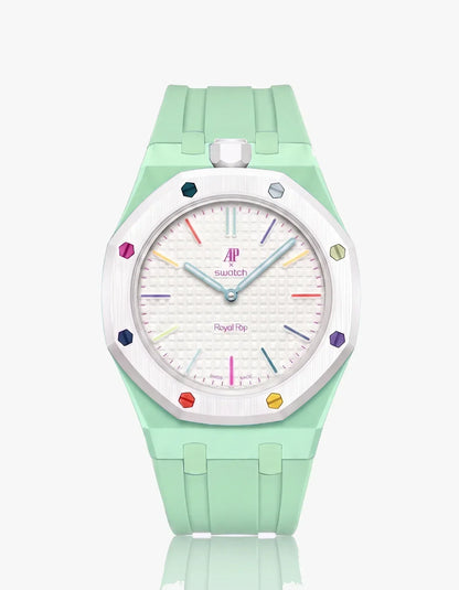 Silicone Strap & Case  Royal Pop Huit Blanc(Customize  Colors)