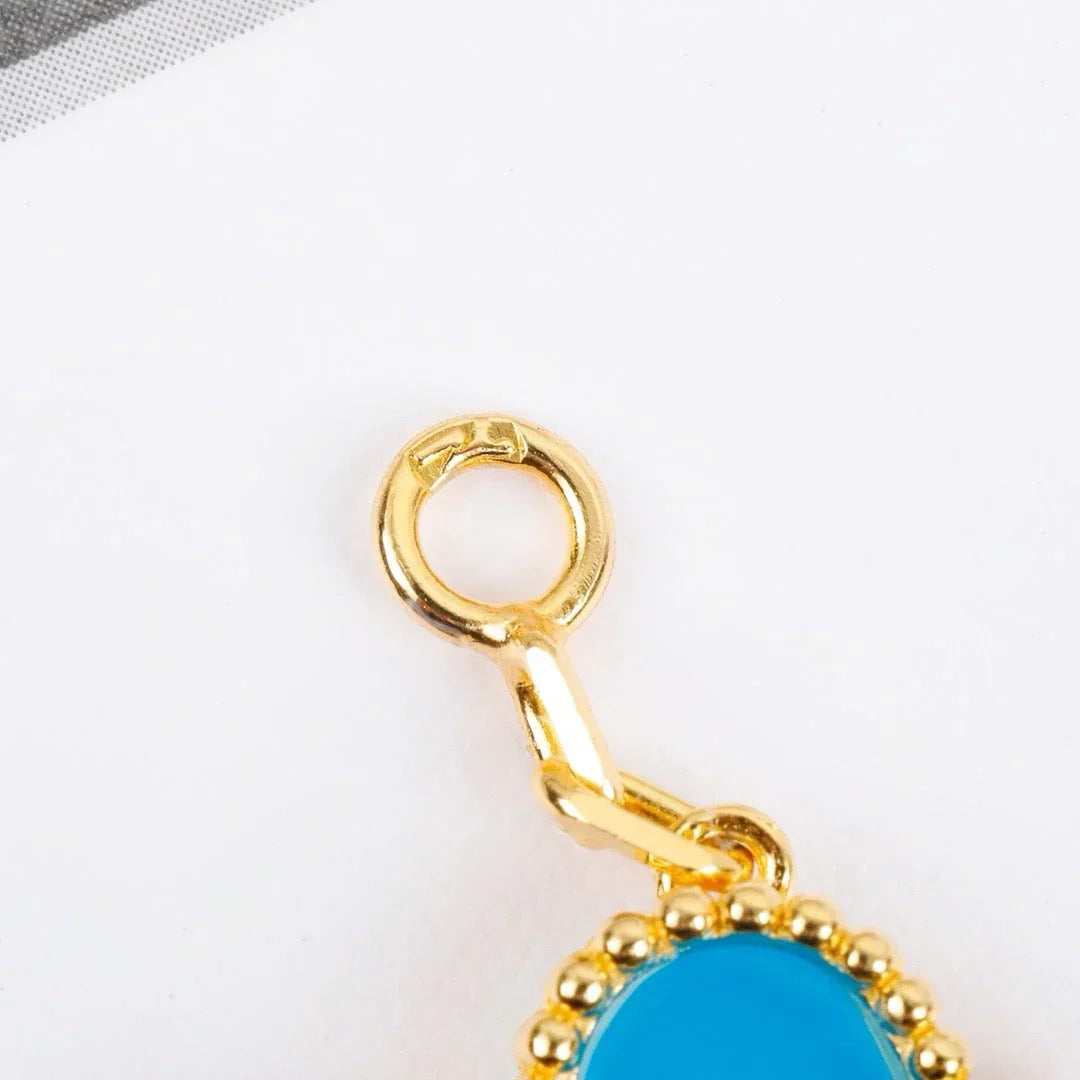 [Rani Jewelry] CLOVER 5 MOTIF TURQUOISE BRACELET COLLECTION