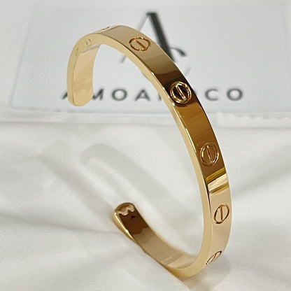 [Rani Jewelry] LOVE BRACELET 6.1MM OPEN CUFF